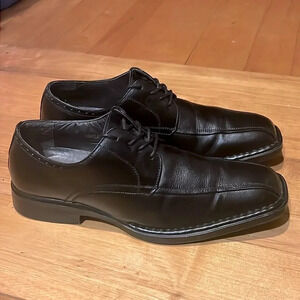 Florsheim 18454-01 Black Leather Men’s Oxford Lace Up Shoe 9D